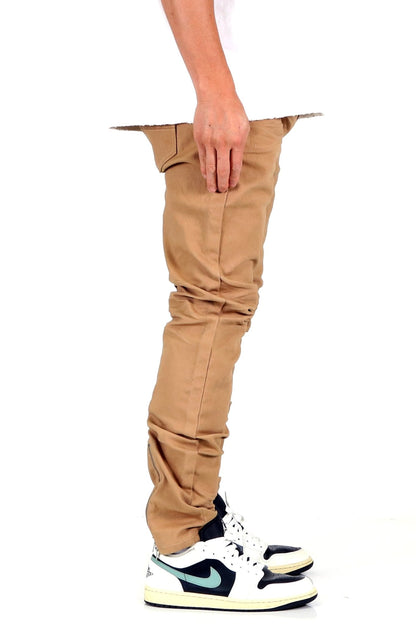 EVERETT 男士高級蠟塗層修身牛仔褲