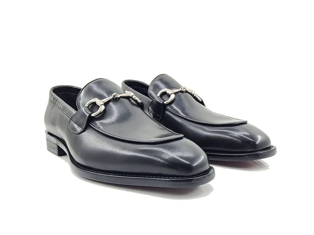Burnished Calfskin bit loafer