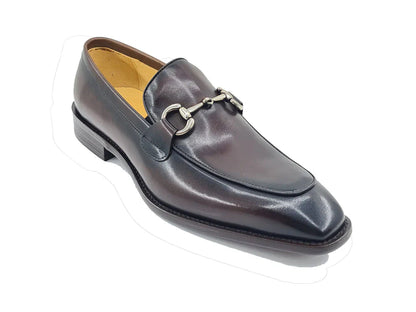 Burnished Calfskin bit loafer