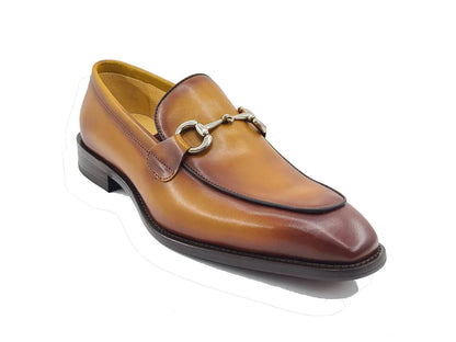 Burnished Calfskin bit loafer