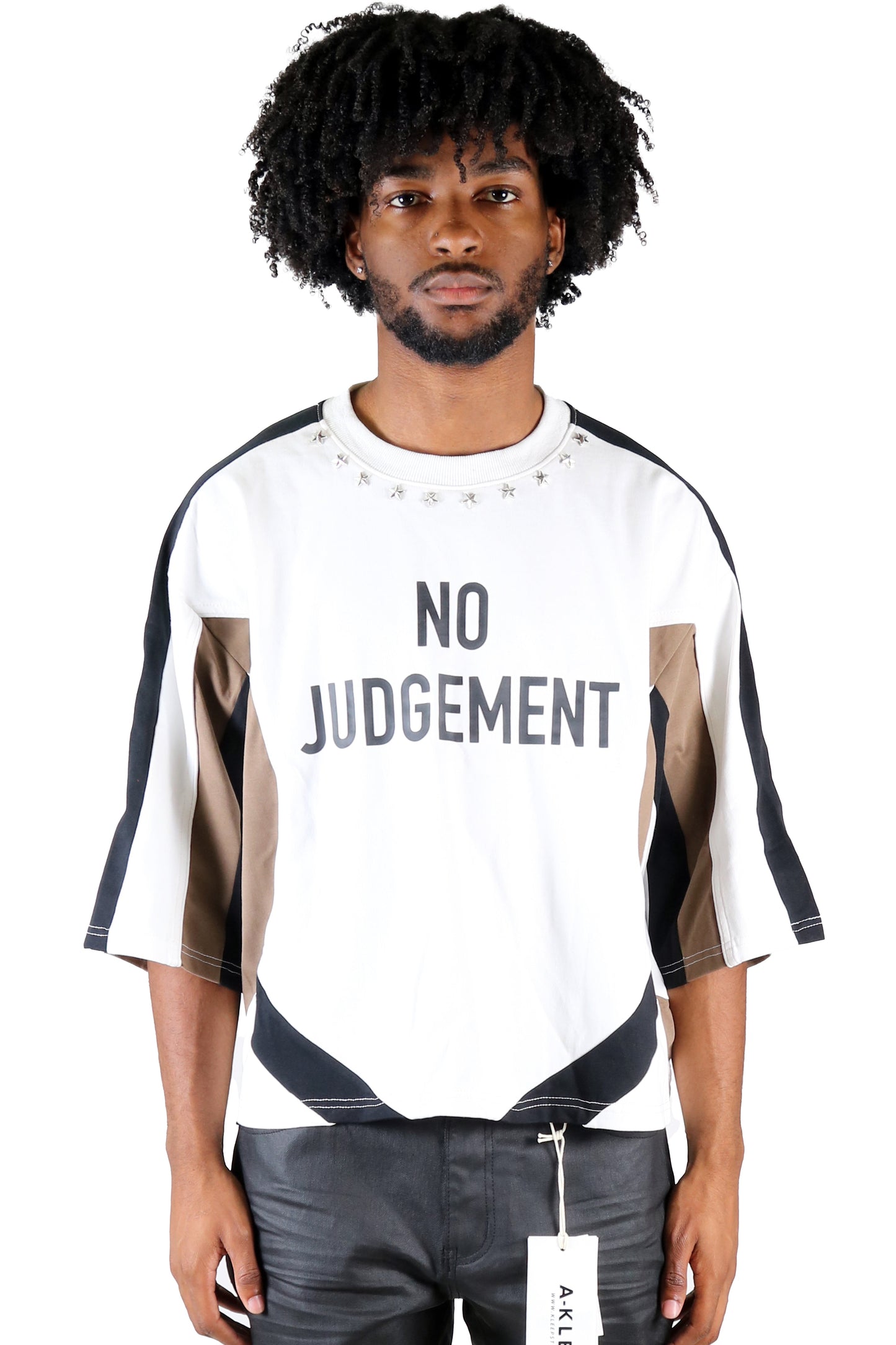 ATYPICAL S/N Jersey 3/4 Sleeve Crop Top Tee