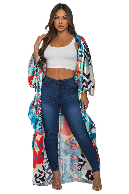 Asian Inspired Patterned Kimono {Kimono are Oversized}