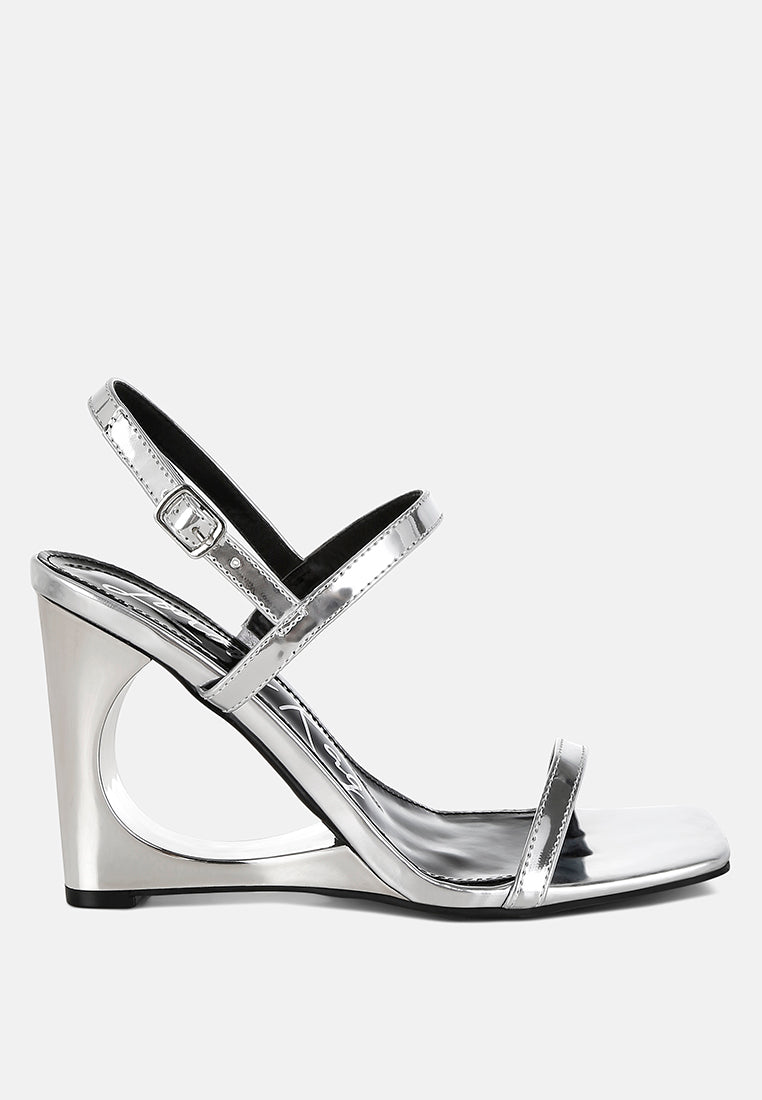 Ladra Metallic Fantasy Wedge Heel Sandals