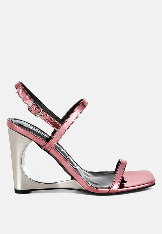 Ladra Metallic Fantasy Wedge Heel Sandals