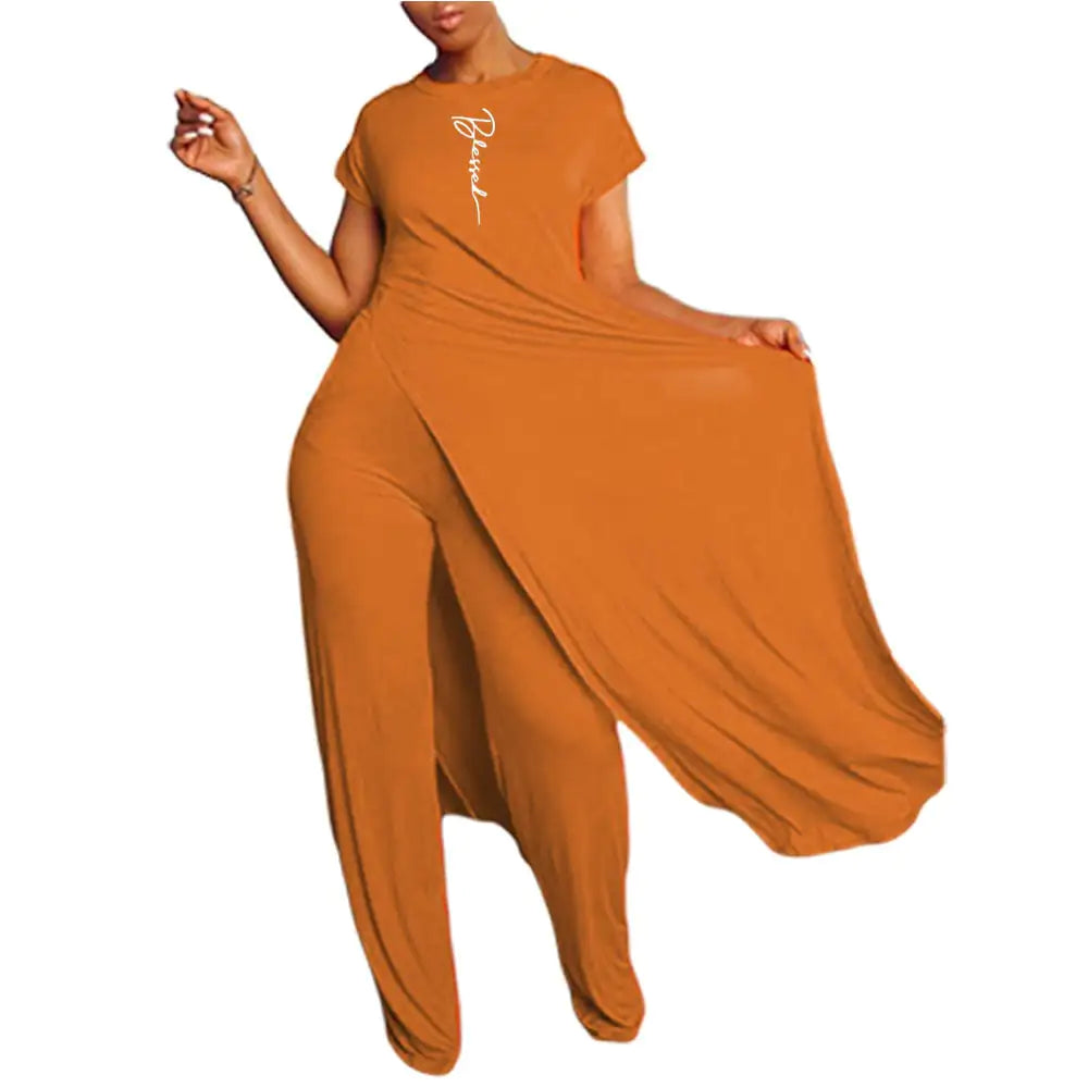 Conjunto informal de dos piezas de pantalón de manga corta