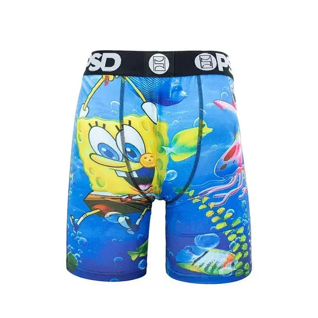 男士內褲平角褲時尚印花