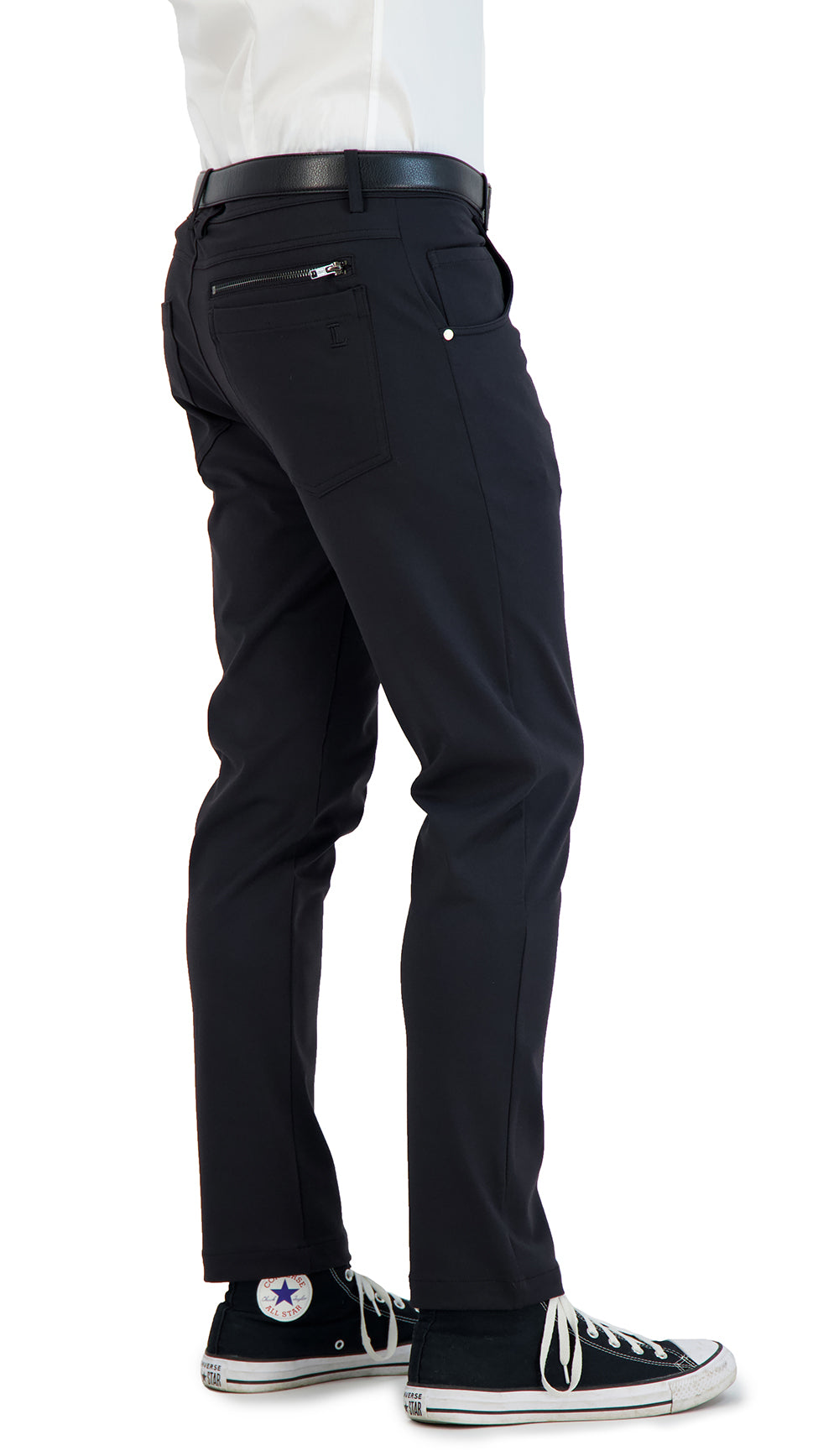 NEW & UPDATED Super - Stretch Men's Chinos //Casual// Black - Performance Collection