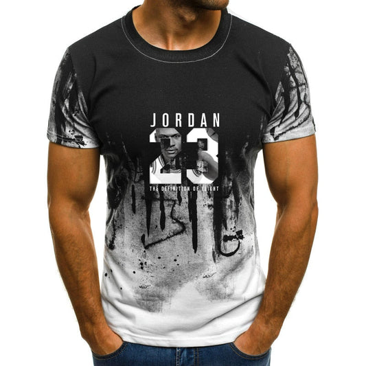 Jordan 23 3D T Shirts Camouflage O-neck Fashion Printed