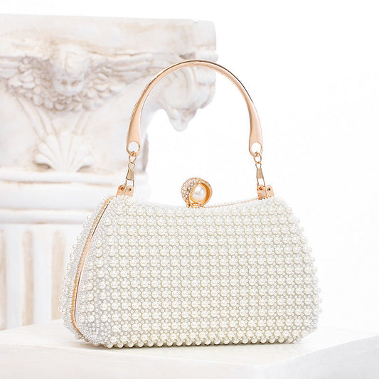 Bolso de perlas elegante y moderno para vestido de alta sociedad, bolso de mano para cena o fiesta, bolso cruzado, bolso de cena 