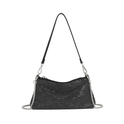 Bolso de mujer con diamantes de imitación, bolso de cena con diamantes, bolso de mano con incrustaciones de diamantes, bolso cruzado de un solo hombro de alta calidad. 