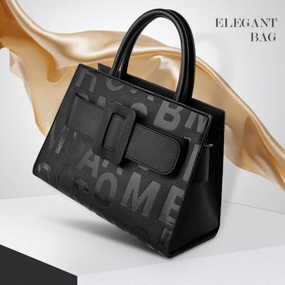 Handbag Large Capacity Totes Women Retro Trends Letter Graphic Women Handbag Shoulder