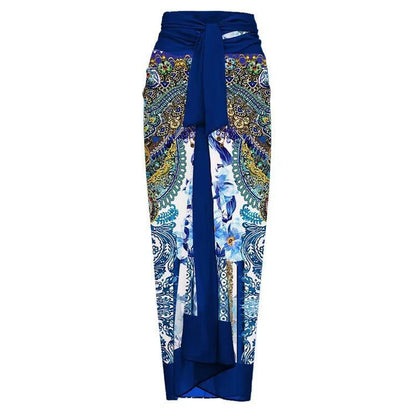 Two Piece Set Printed Swimsuit Slim Fit Slimming Conservative Swimsuit