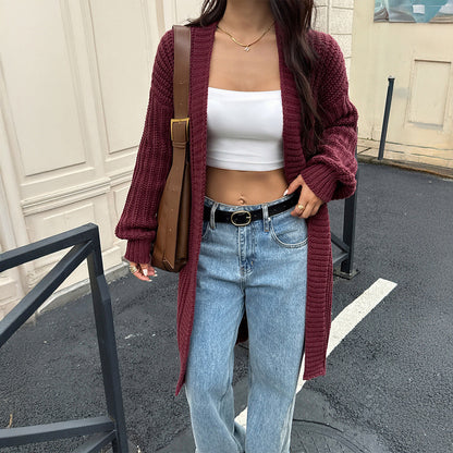 Ropa de mujer Otoño Invierno Casual Avanzado Abrigo de lana Suéteres de abrigo