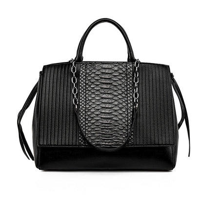 Tote Bag Crocodile Pattern Stylish Good Texture Bag Women Large Capacity Women Bag Shoulder Handbag