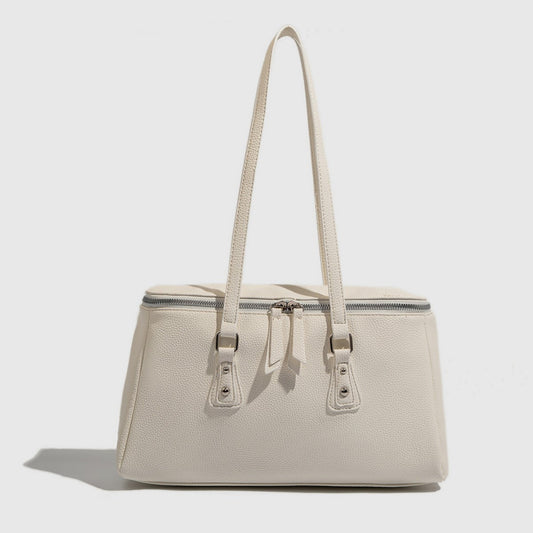 復古百搭大容量手提包寬鬆高感工作通勤大方形單肩包