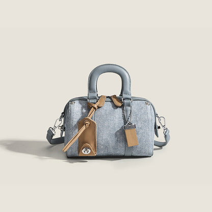 南奇奧2nd鉑金藍海域枕頭包女士手提包單肩斜挎包