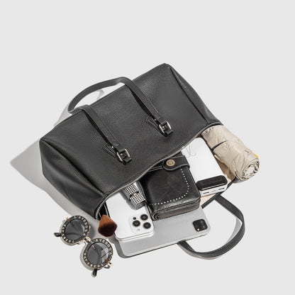 復古百搭大容量手提包寬鬆高感工作通勤大方形單肩包