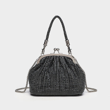 晚餐包 鑽石腋下手提夾包 時尚肩斜背包