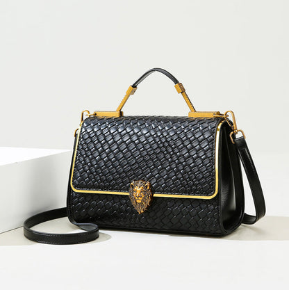 Women Bag Light Luxury Texture Woven Bag High Grade Large Capacity Handbags Women Heavy Industry Design Messenger Bag