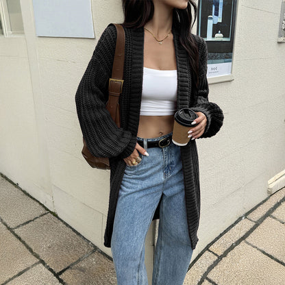 Ropa de mujer Otoño Invierno Casual Avanzado Abrigo de lana Suéteres de abrigo