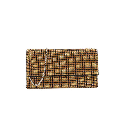 水鑽包 女士包 夏季鏈條鑲鑽單肩斜挎手機包