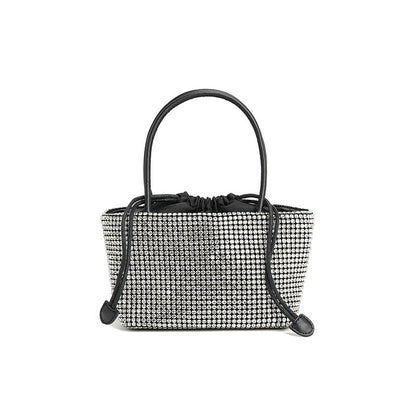 Bolso de mujer, bolso de invierno de alta calidad, bolso de mano con cadena y diamantes incrustados, bolso cruzado. 