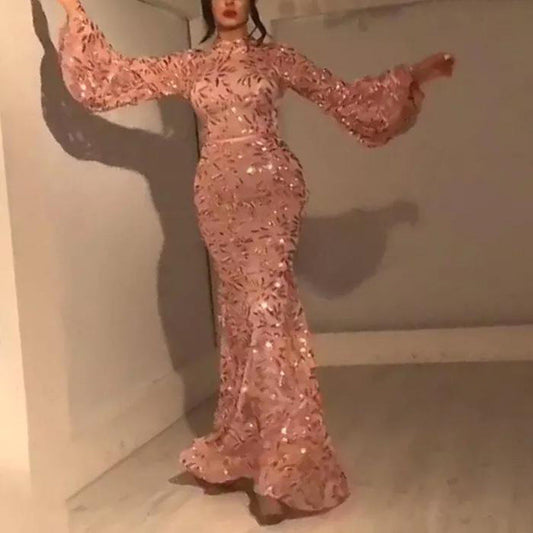 Vestido de cóctel sexy con vuelo de pétalos para mujer, ropa de primavera y verano