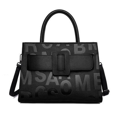 Handbag Large Capacity Totes Women Retro Trends Letter Graphic Women Handbag Shoulder