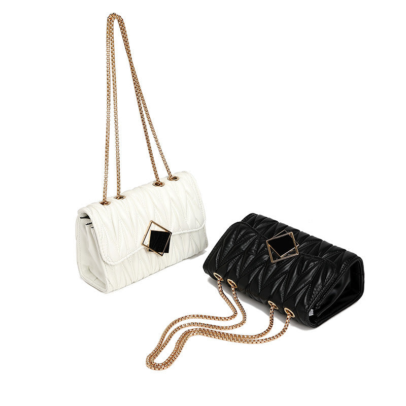 Bolso pequeño para mujer, estilo urbano, con cadena, bandolera de hombro, para verano, ideal para ir de compras o para cosméticos. 