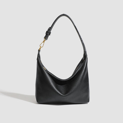 Bolso de mano sencillo de oficina, de gran capacidad, para hombro, informal, combinable, tipo cubo, portátil, para llevar debajo del brazo. 