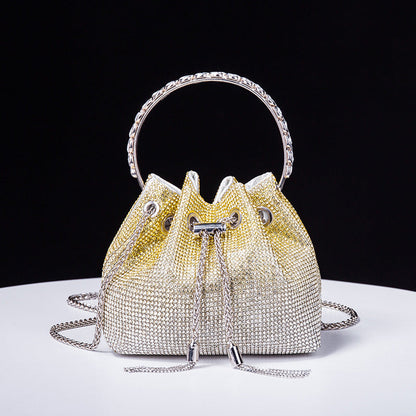 水鑽高級晚宴手提包 壓克力女士包 鑽石鏈條包 單肩包