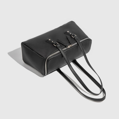 復古百搭大容量手提包寬鬆高感工作通勤大方形單肩包