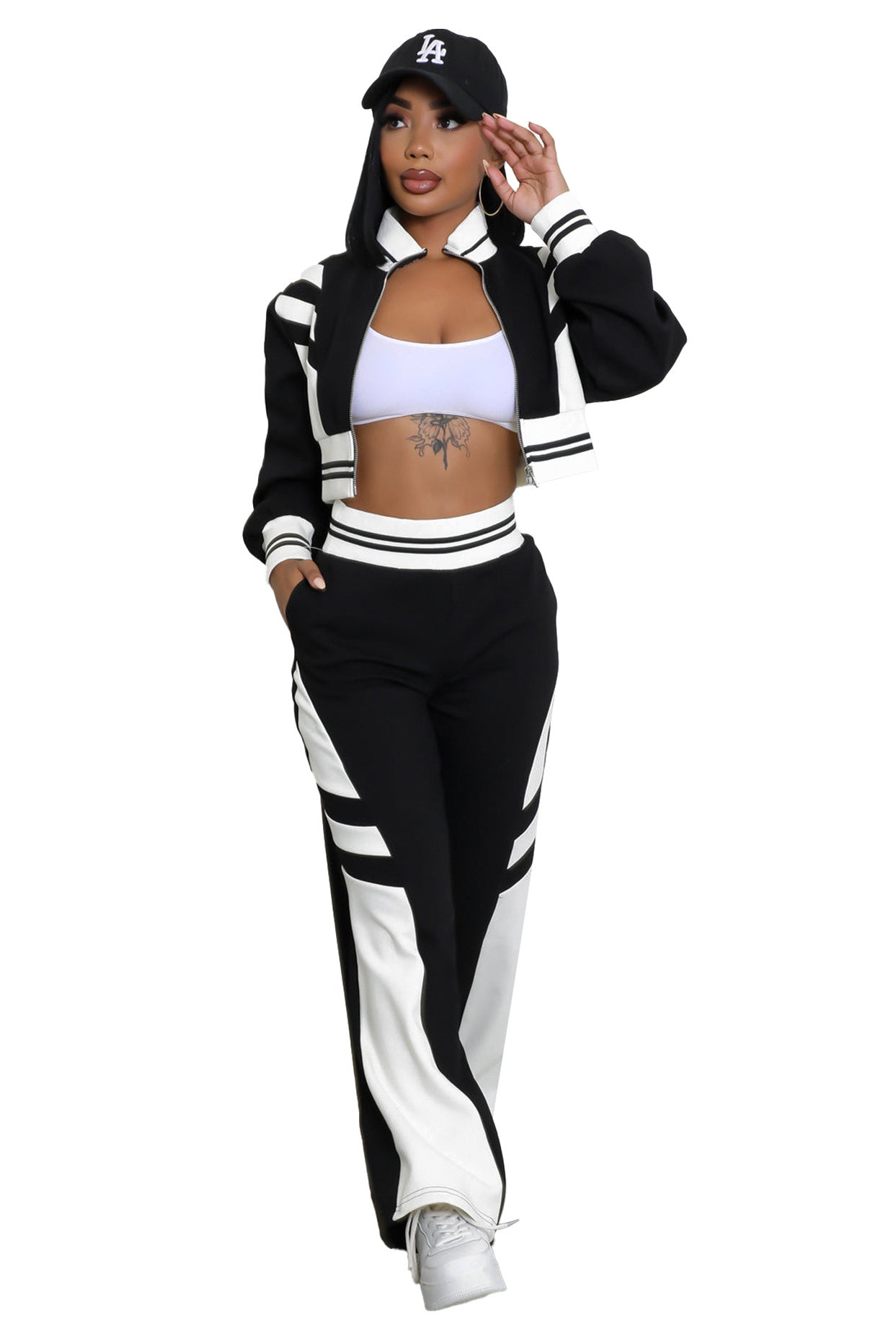 CONJUNTO DE PANTALÓN CASUAL DE DOS PIEZAS PARA MUJER