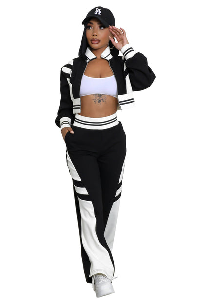 CONJUNTO DE PANTALÓN CASUAL DE DOS PIEZAS PARA MUJER