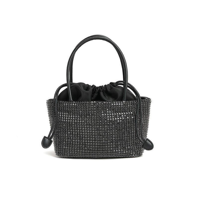 Bolso de mujer, bolso de invierno de alta calidad, bolso de mano con cadena y diamantes incrustados, bolso cruzado. 