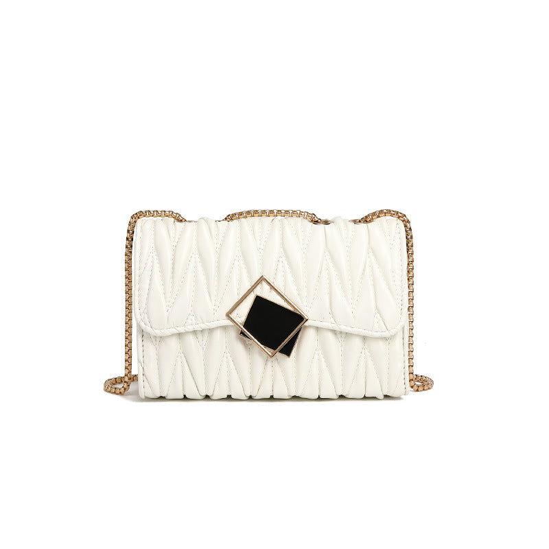 Bolso pequeño para mujer, estilo urbano, con cadena, bandolera de hombro, para verano, ideal para ir de compras o para cosméticos. 