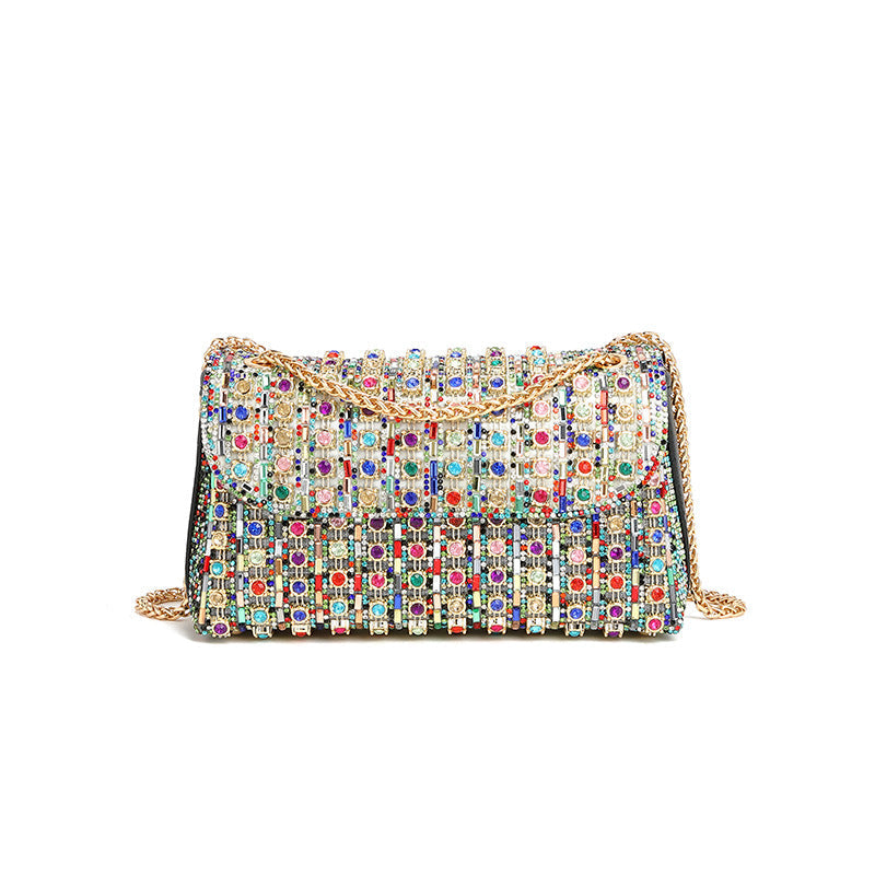 鑲鑽包 全鑽狄俄尼索斯斜挎包 高端夏季小號單肩包 鑲鑽女包
