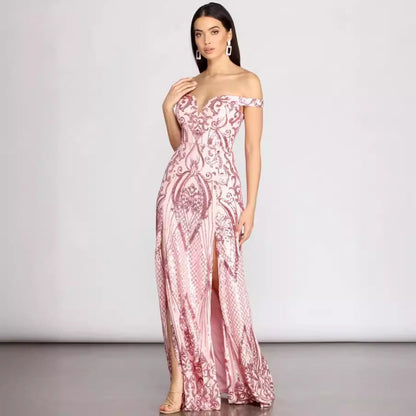 Vestido de fiesta de lentejuelas para mujer, primavera y verano, vestido de club.