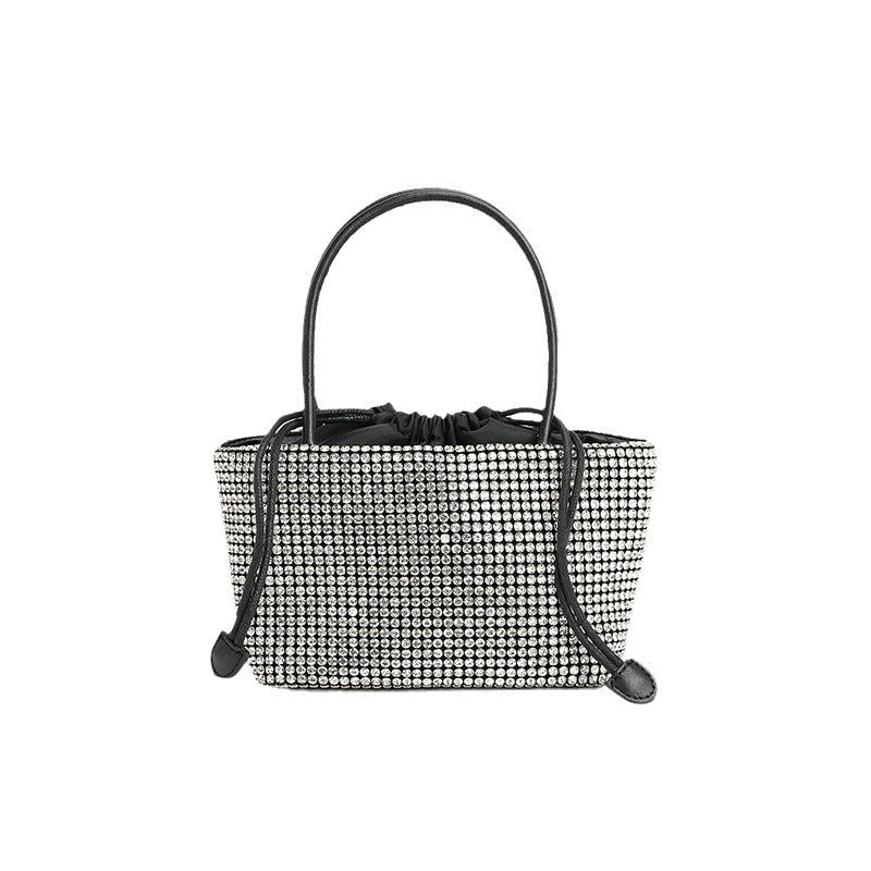 Bolso de mujer, bolso de invierno de alta calidad, bolso de mano con cadena y diamantes incrustados, bolso cruzado. 