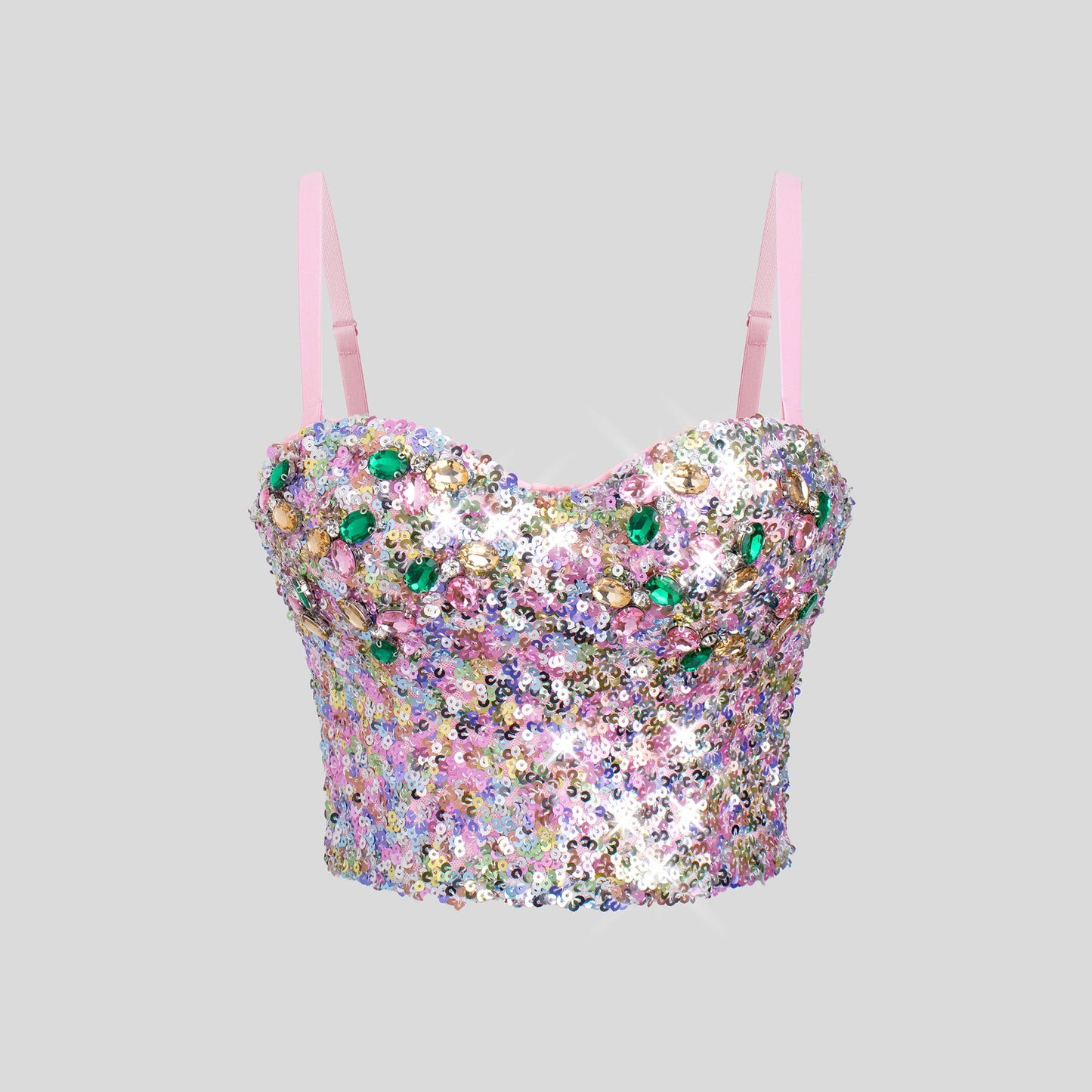 亮片民族風露背吊帶裹胸固定百搭內衣底抹胸