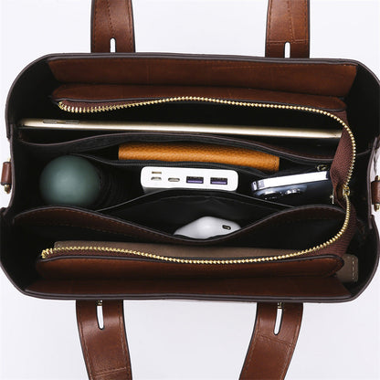 Handbag Patchwork Bag Women Special Interest Design High Grade Tote Bag Large Capacity Office Women Bag Crossbody