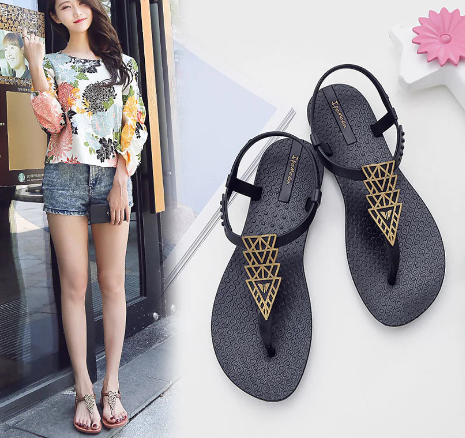 Flat Sandals and Beach Shoes for Summer