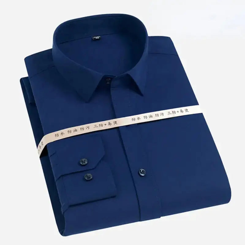 防油污防水疏水男士短袖商務白襯衫