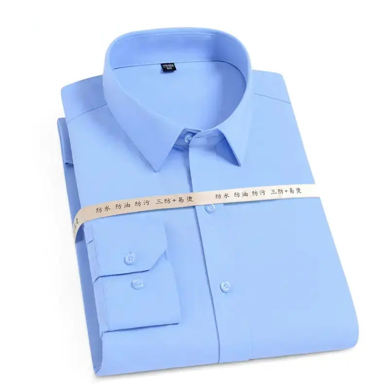 防油污防水疏水男士短袖商務白襯衫