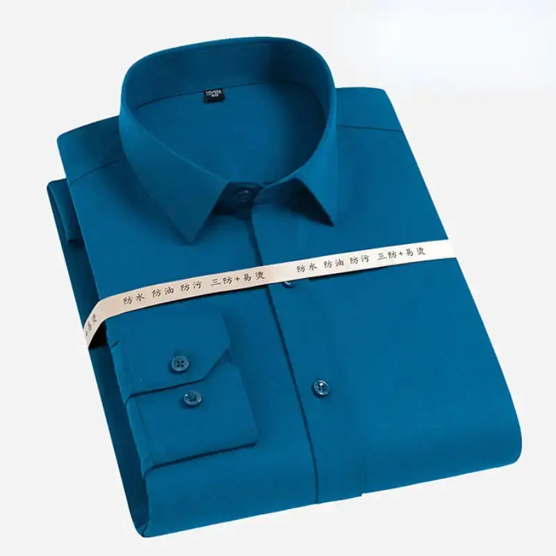 防油污防水疏水男士短袖商務白襯衫