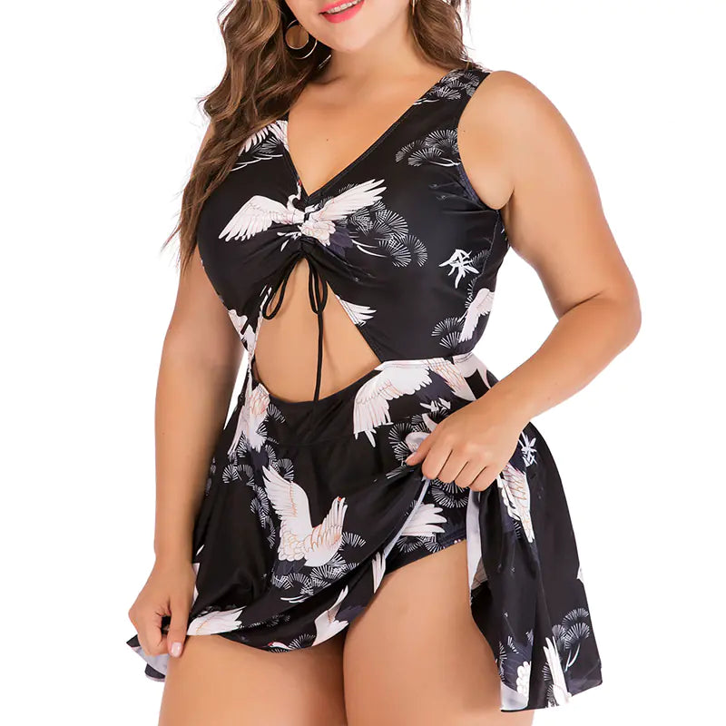 Traje de baño de una pieza de bikini sexy de talla grande para mujer 