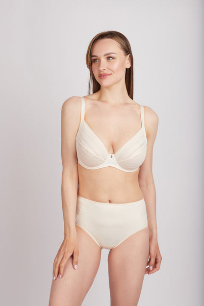 Bra Milavitsa 127630 - Elastic Lace, Side Shaping, Sport-Chic, Invisible Edge