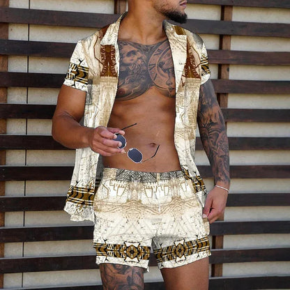 Ropa de playa impresa en 3D para hombre de vacaciones