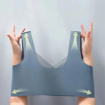 FallSweet 3PCS Lace Seamless Bra for Women Push Up Bra Ice Silk Bras No Steel Ring Bralette Brassiere Female Lingerie Underwear