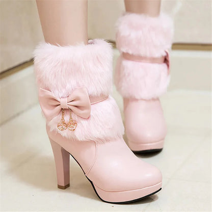 High Heel Winter Boots